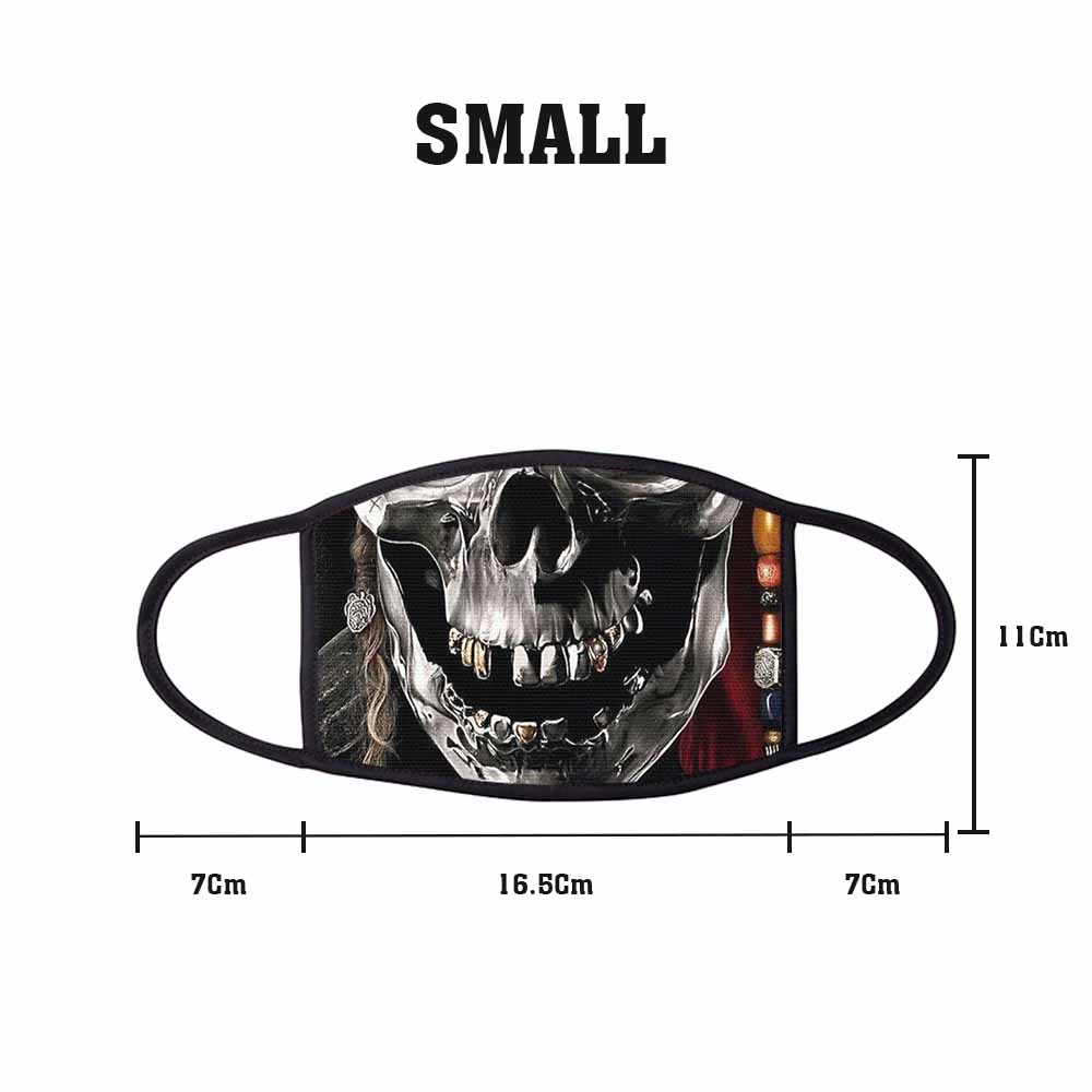 Skull 2 Face Mask Small freeshipping - garageartaustralia