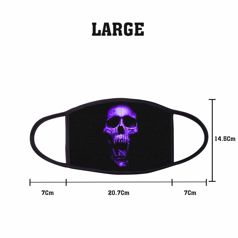 Purple Skull Face Mask Large freeshipping - garageartaustralia