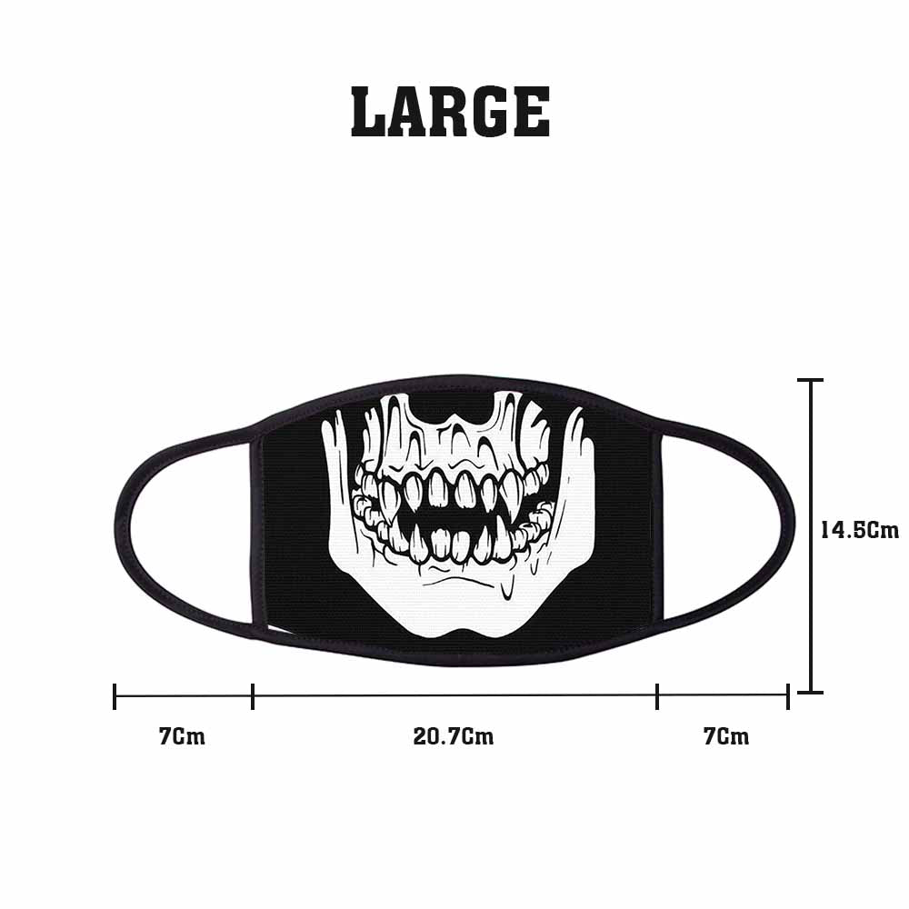 Sharp Teeth Skull Face Mask Large freeshipping - garageartaustralia
