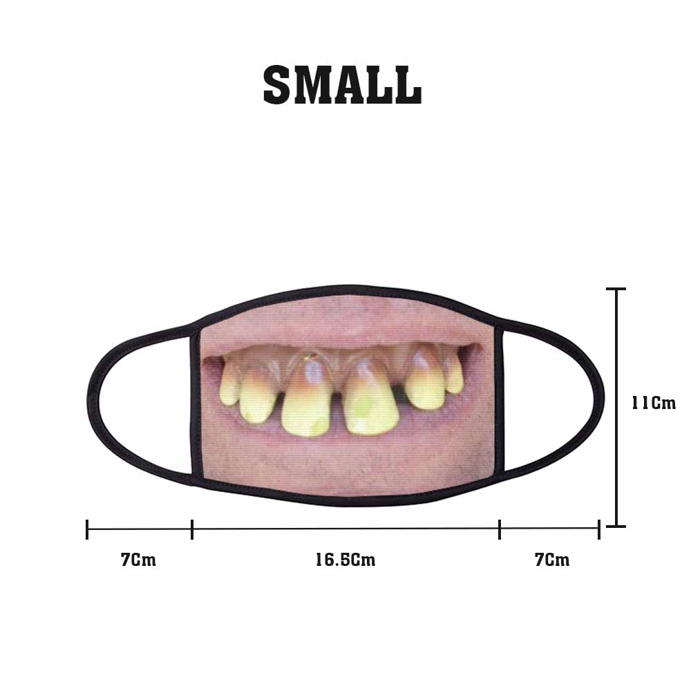 Ugly Teeth Face Mask Small freeshipping - garageartaustralia