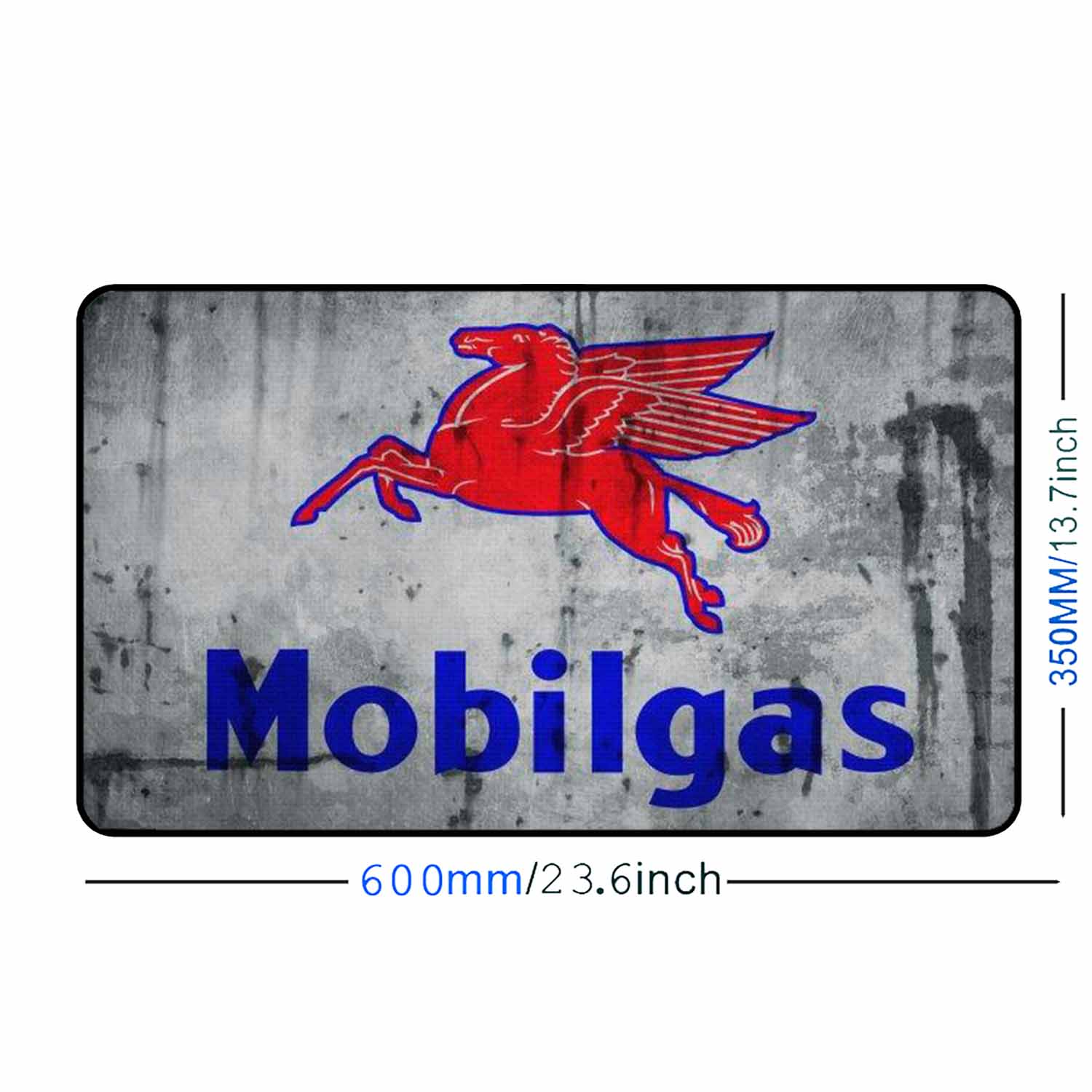 Mobilgas Stressed Logo Desk Pad freeshipping - garageartaustralia