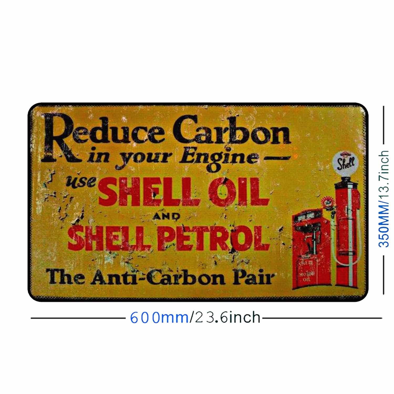 Shell Reduce Carbon Stressed Logo Desk Pad freeshipping - garageartaustralia
