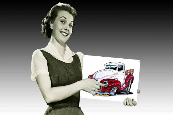 Chev Pickup Tin Sign freeshipping - garageartaustralia