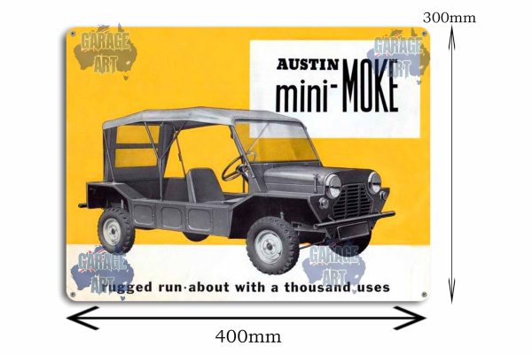 Austin Mini Moke Tin Sign freeshipping - garageartaustralia