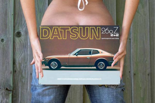 Datsun 260Z 2 by 2 Tin Sign freeshipping - garageartaustralia