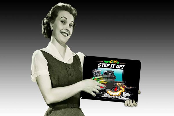 Step It Up Tin Sign freeshipping - garageartaustralia