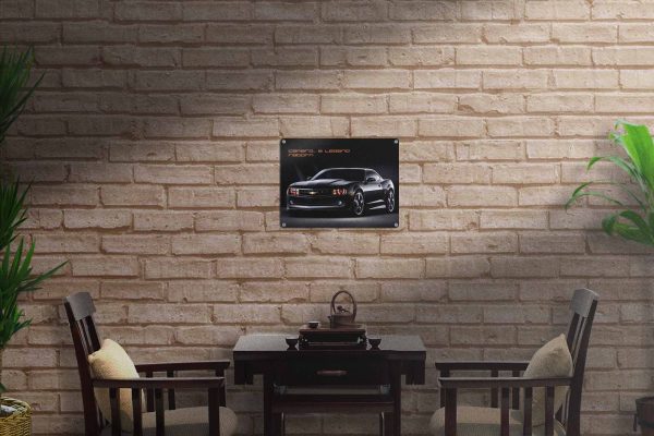 Camaro Black Tin Sign freeshipping - garageartaustralia