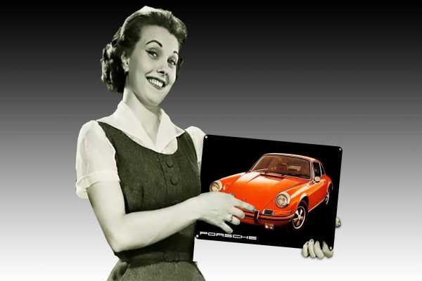 Porsche Red Tin Sign freeshipping - garageartaustralia