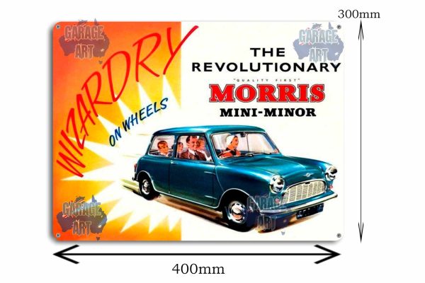 Morris Mini Minor Tin Sign freeshipping - garageartaustralia