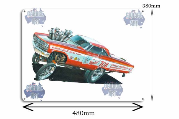 708 Dodge 480mmx380mm Tin Sign freeshipping - garageartaustralia