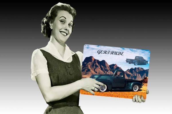 Gertrude 2 480mmx380mm Tin Sign freeshipping - garageartaustralia
