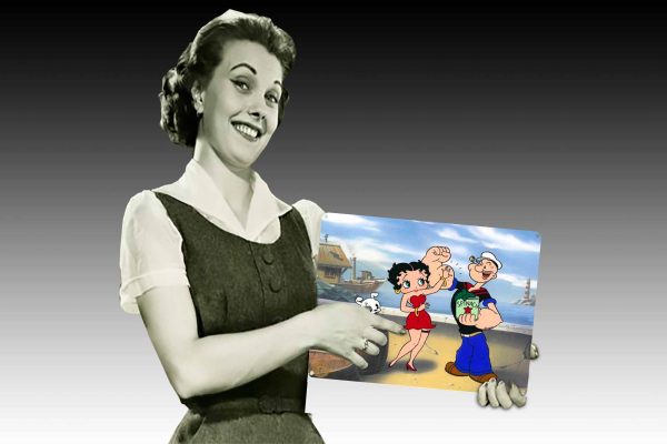 Betty Boop and Popeye Tin Sign freeshipping - garageartaustralia