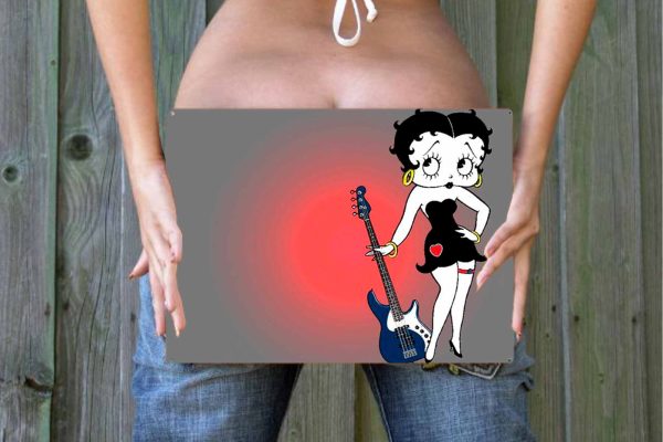 Betty Boop Musician Tin Sign freeshipping - garageartaustralia