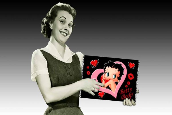 Betty Boop Rug Tin Sign freeshipping - garageartaustralia