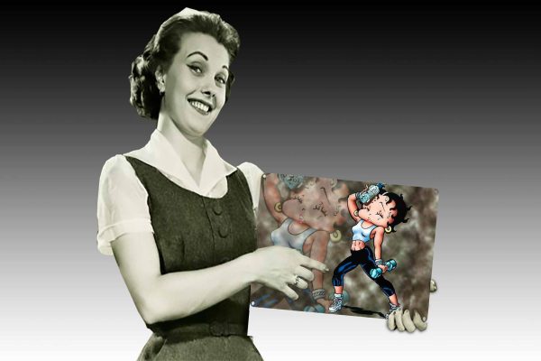 Betty Boop Workout Tin Sign freeshipping - garageartaustralia