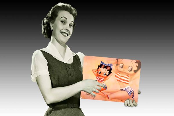 Betty Boop a Call to Arms Tin Sign freeshipping - garageartaustralia