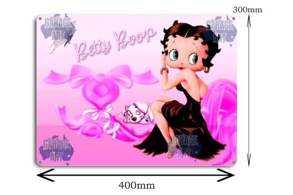 Betty Boop Cute Tin Sign freeshipping - garageartaustralia