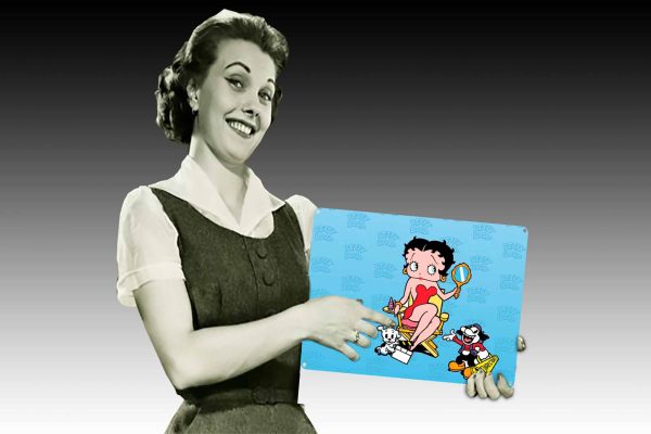 Betty Boop DIRECTOR Tin Sign freeshipping - garageartaustralia