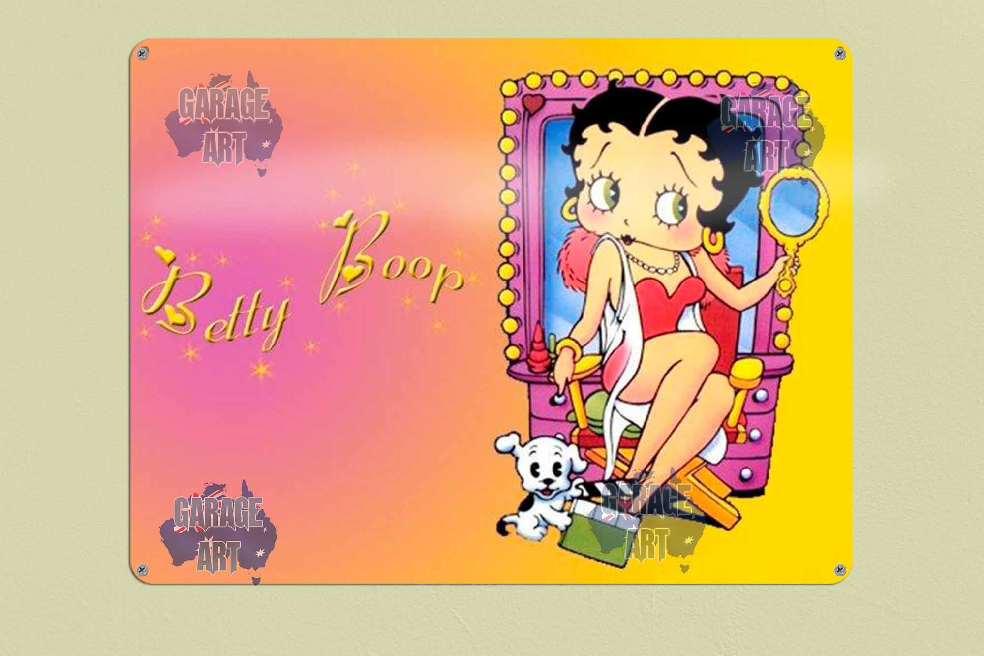 Betty Boop DRESSINGTABLE Tin Sign freeshipping - garageartaustralia