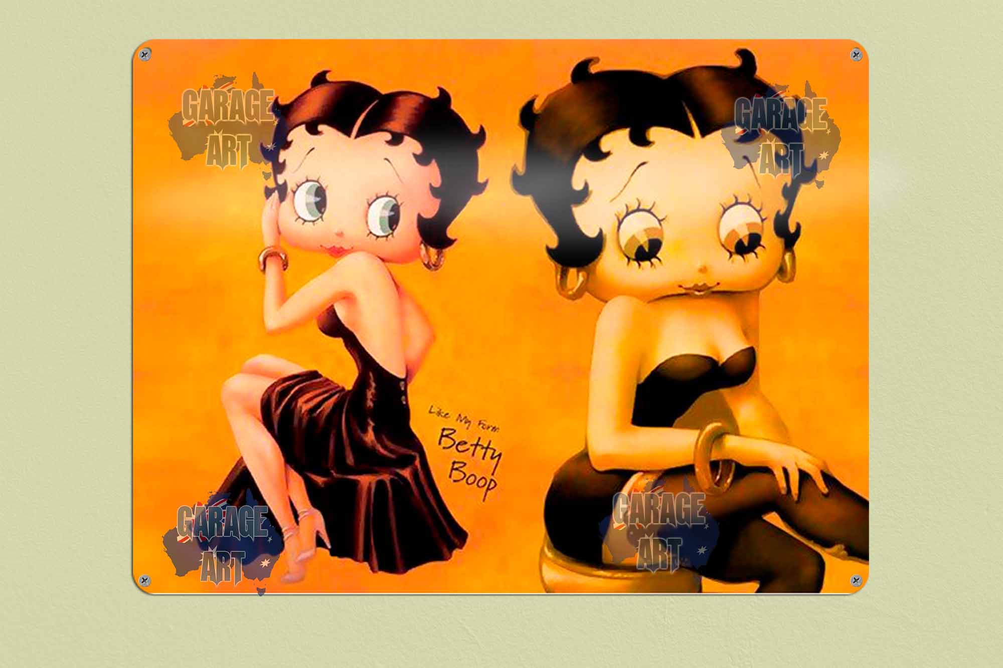 Betty Boop Like My Form Tin Sign freeshipping - garageartaustralia