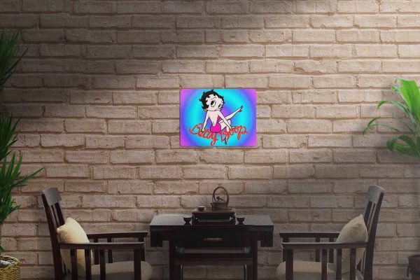 Betty Boop LOONEY TOONS CIRCLE Tin Sign freeshipping - garageartaustralia