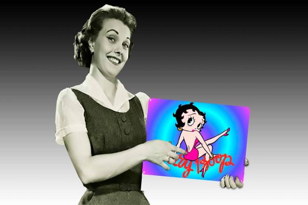 Betty Boop LOONEY TOONS CIRCLE Tin Sign freeshipping - garageartaustralia
