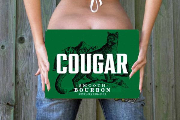 Couger Burbon  Tin Sign freeshipping - garageartaustralia