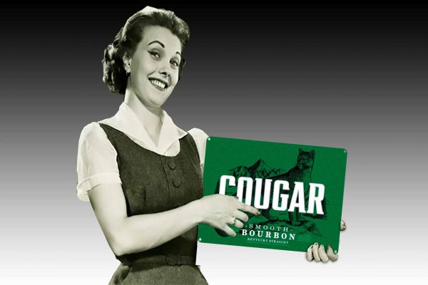 Couger Burbon  Tin Sign freeshipping - garageartaustralia