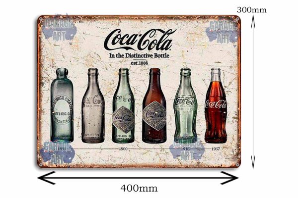 Coca Cola Bottles  Tin Sign freeshipping - garageartaustralia