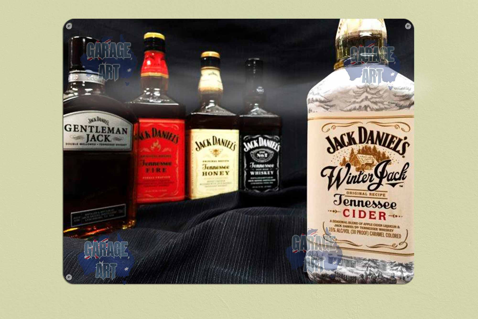 Jack Daniels Winter Stock  Tin Sign freeshipping - garageartaustralia
