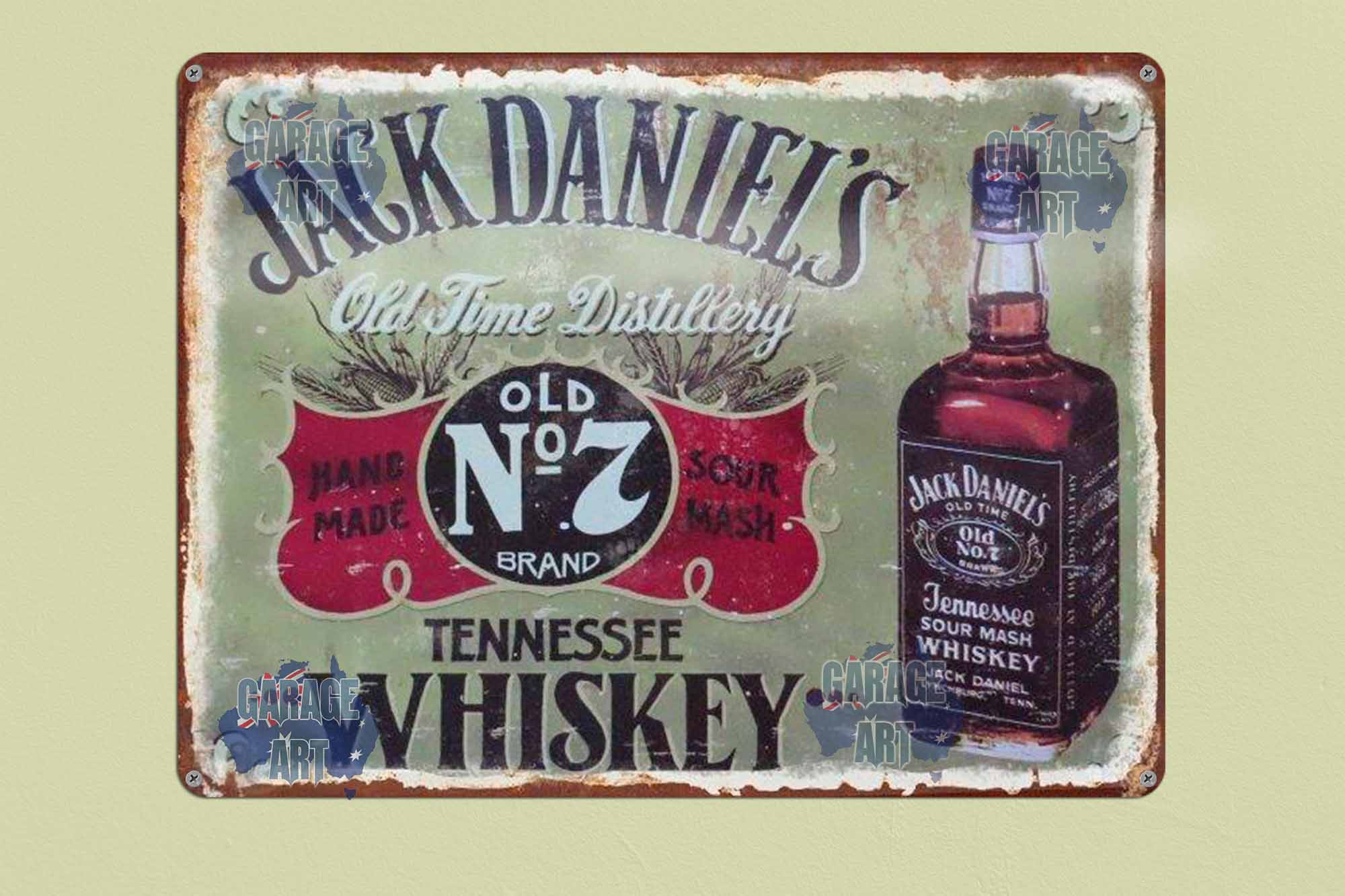 JD No7 Hand Made  Tin Sign freeshipping - garageartaustralia