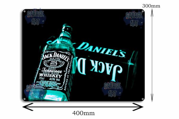 JD No7 Fluro Blue  Tin Sign freeshipping - garageartaustralia