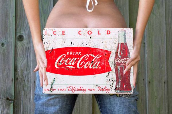 Coca Cola Enjoy the Feeling Stressed  Tin Sign freeshipping - garageartaustralia
