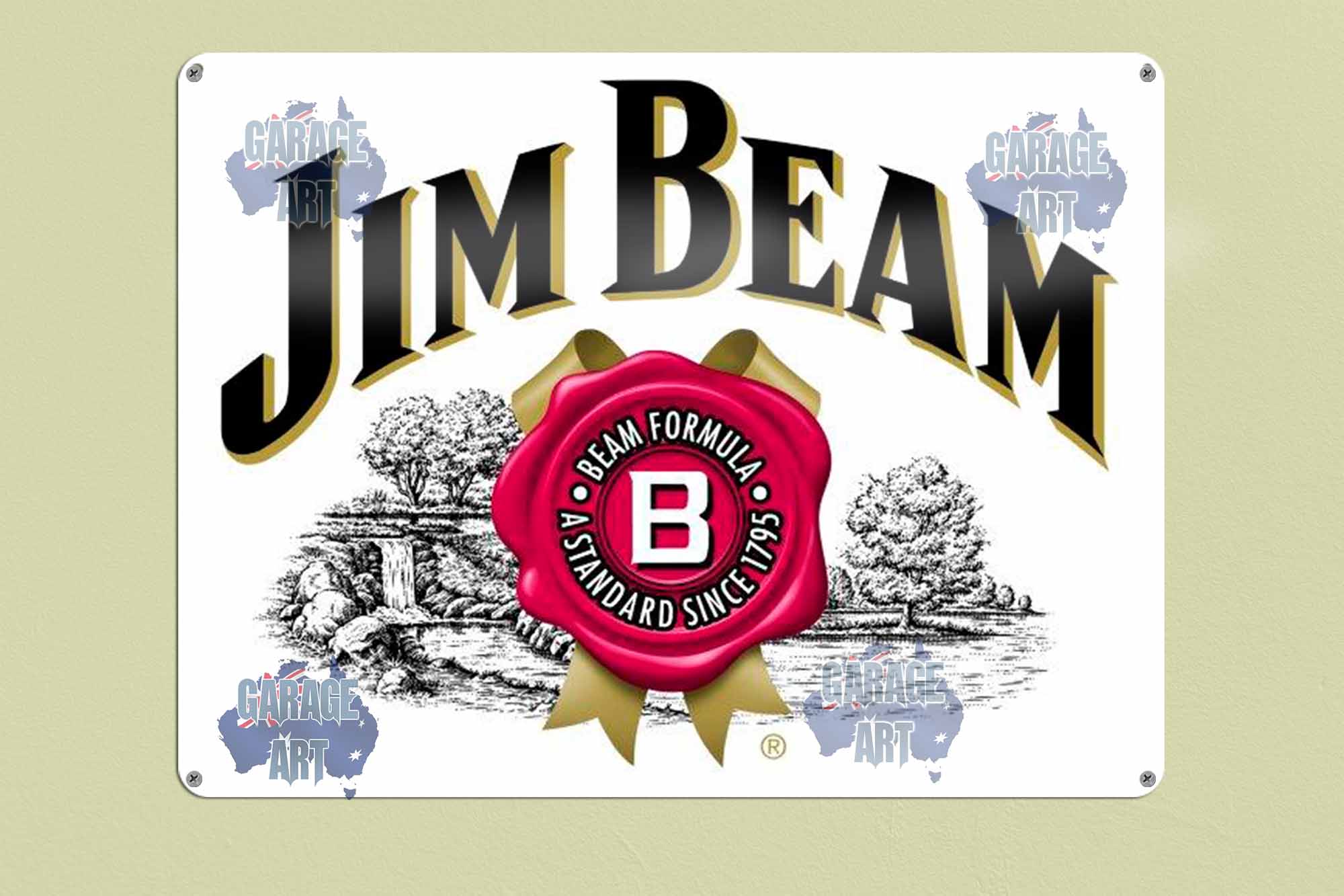 Jim Beam Formula  Tin Sign freeshipping - garageartaustralia