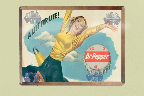 Dr Pepper its For Life Tin Sign freeshipping - garageartaustralia