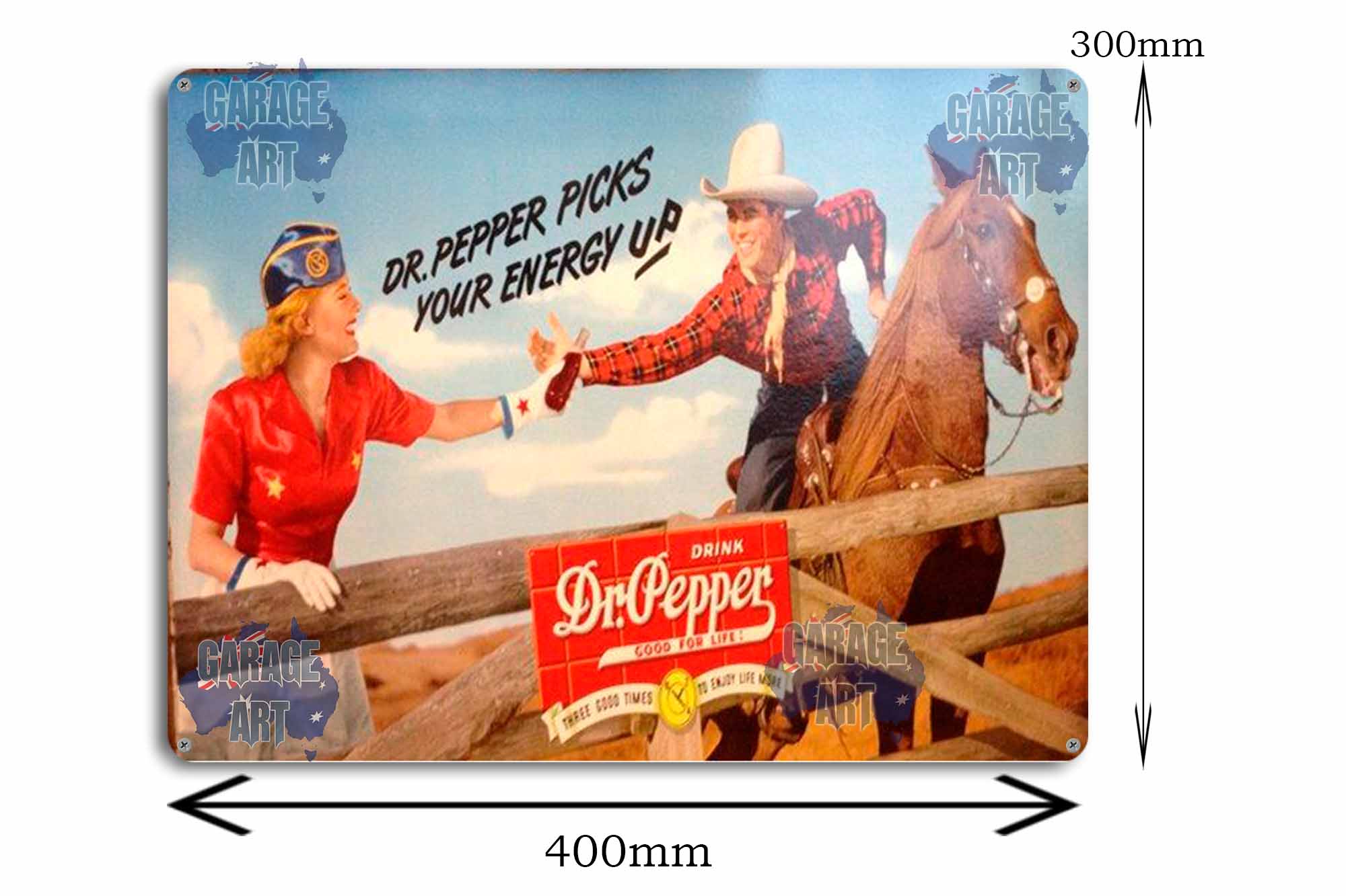 Dr Pepper Picks Your Energy Up Tin Sign freeshipping - garageartaustralia