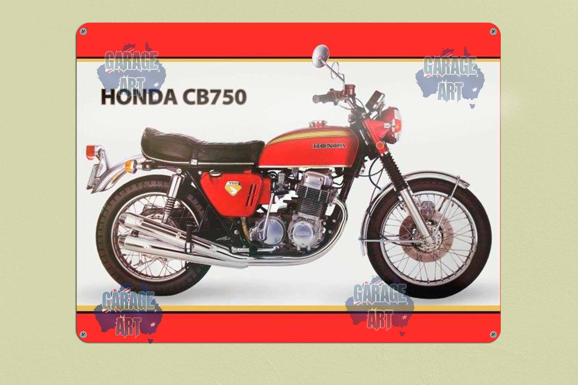 Honda CB750  Tin Sign freeshipping - garageartaustralia