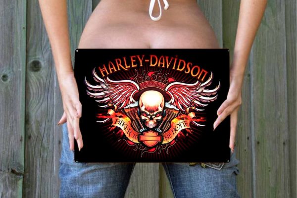 Harley Davidson Bikes Tin Sign freeshipping - garageartaustralia