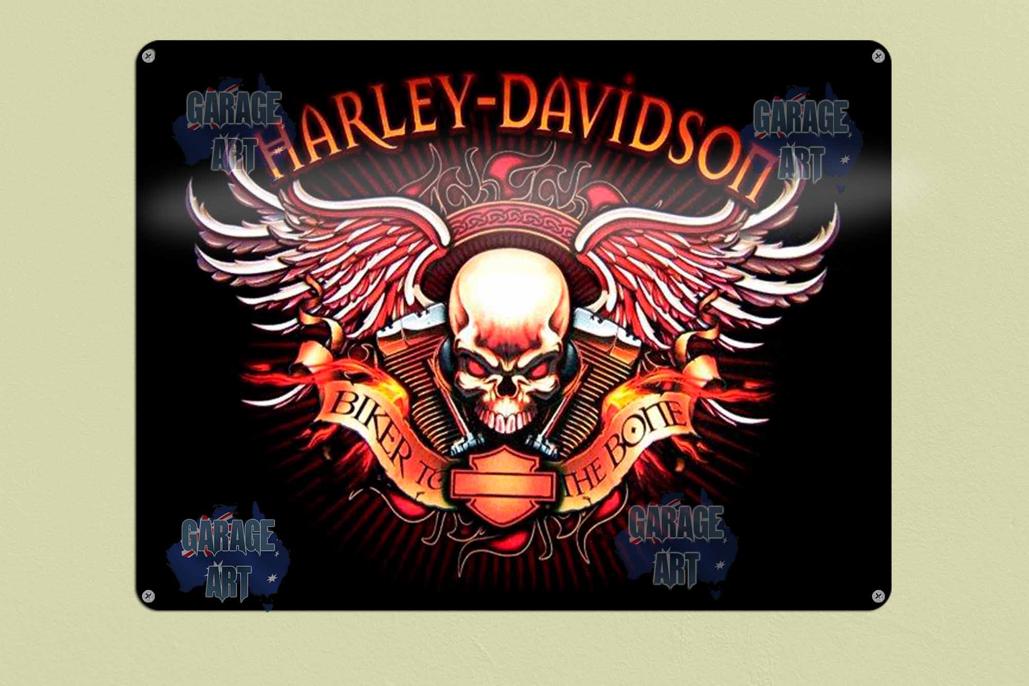 Harley Davidson Bikes Tin Sign freeshipping - garageartaustralia