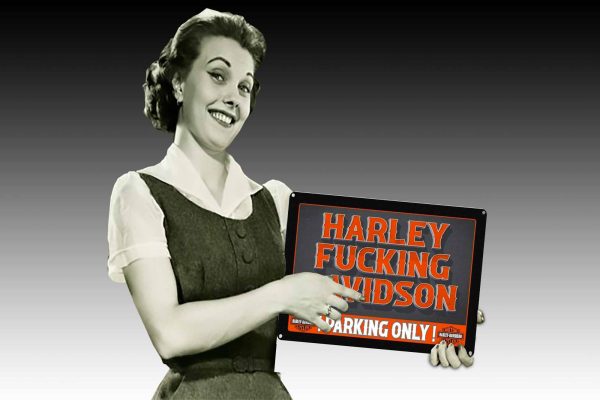 Harley Parking Tin Sign freeshipping - garageartaustralia