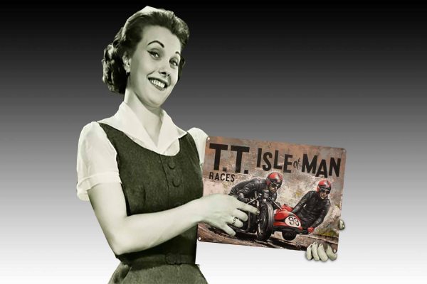 TT Isle of Man Sidecar Races Tin Sign freeshipping - garageartaustralia