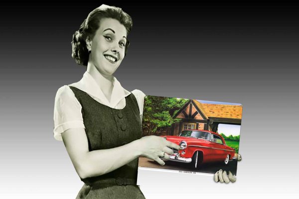 1955 Chrysler 300 Tin Sign freeshipping - garageartaustralia