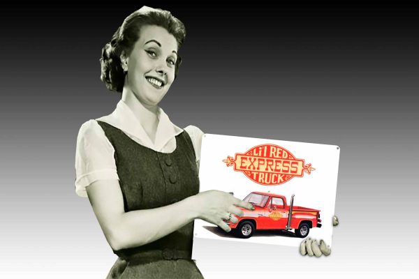 1978 Chrysler Lil Red Truck  Tin Sign freeshipping - garageartaustralia