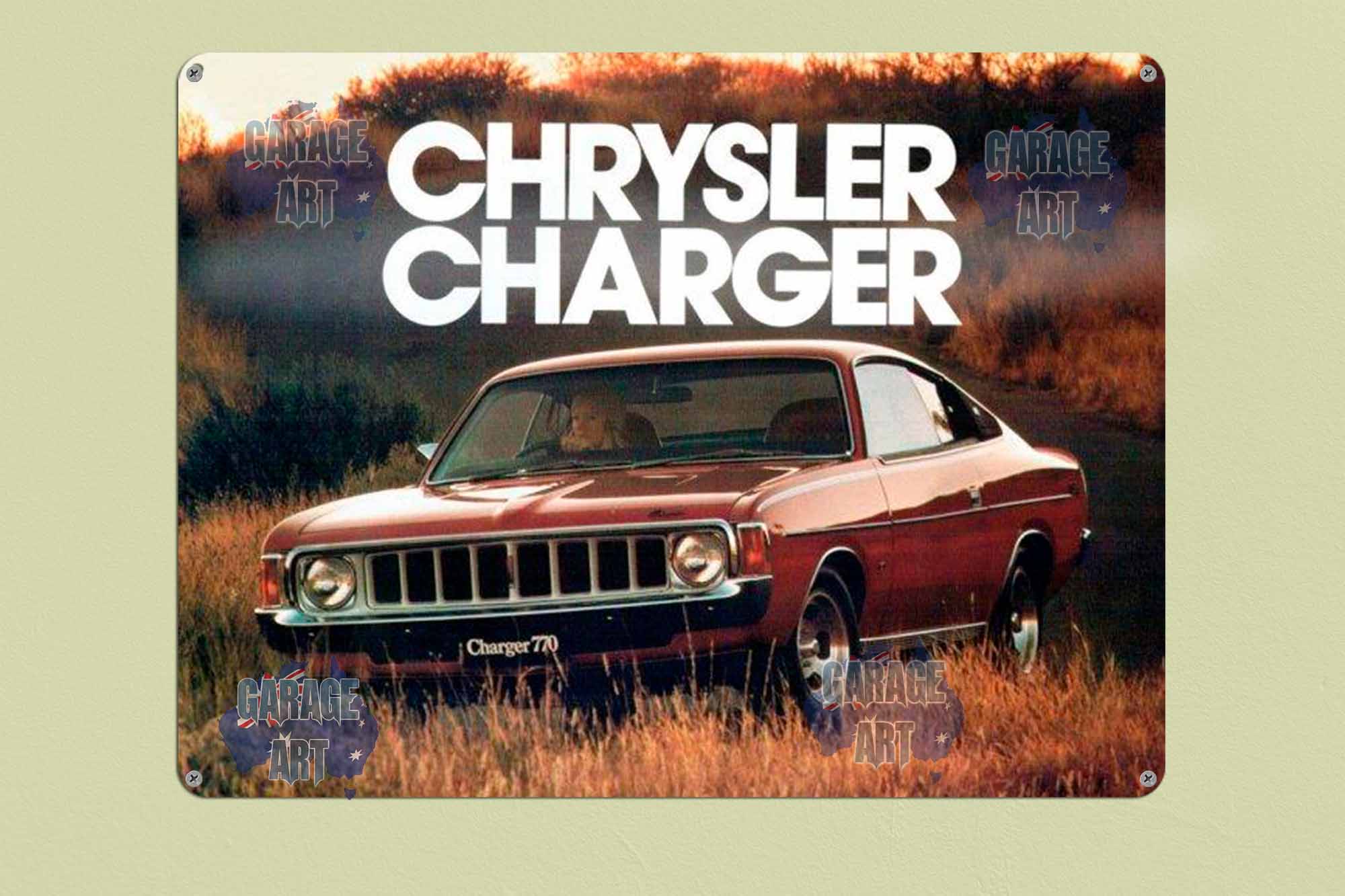 1975 Charger VK Tin Sign freeshipping - garageartaustralia