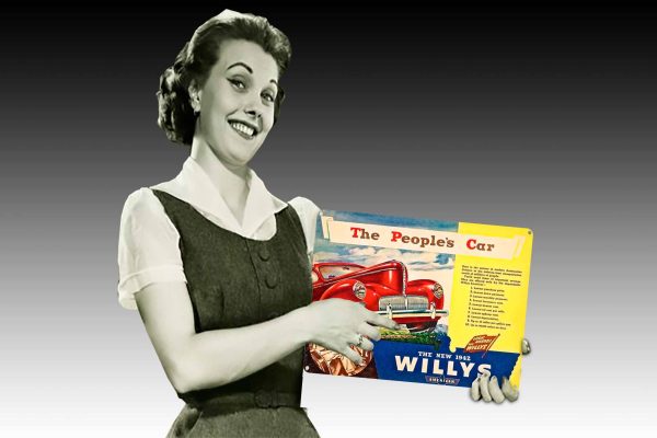 Willys Peoples Car Tin Sign freeshipping - garageartaustralia
