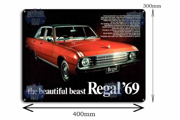 Beautiful Regal 69 Tin Sign freeshipping - garageartaustralia