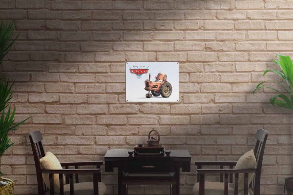 Cars Cartoon Tractor Tin Sign freeshipping - garageartaustralia