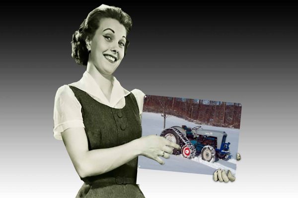 Old Ford Tractor Caterpillar Drive Tin Sign freeshipping - garageartaustralia