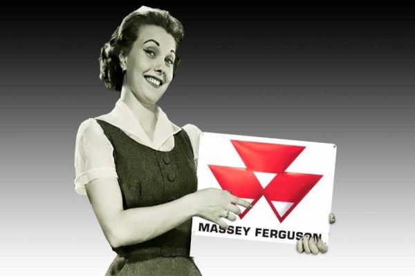 Massey Ferguson Logo Tin Sign 480mmx380mm Tin Sign freeshipping - garageartaustralia