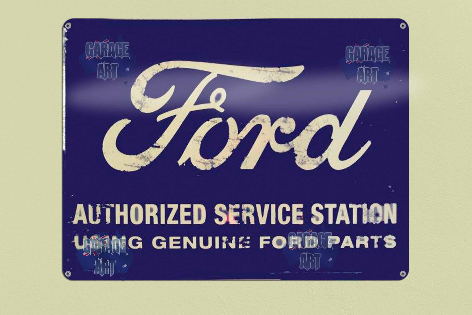 Ford Genuine Parts Tin Sign freeshipping - garageartaustralia